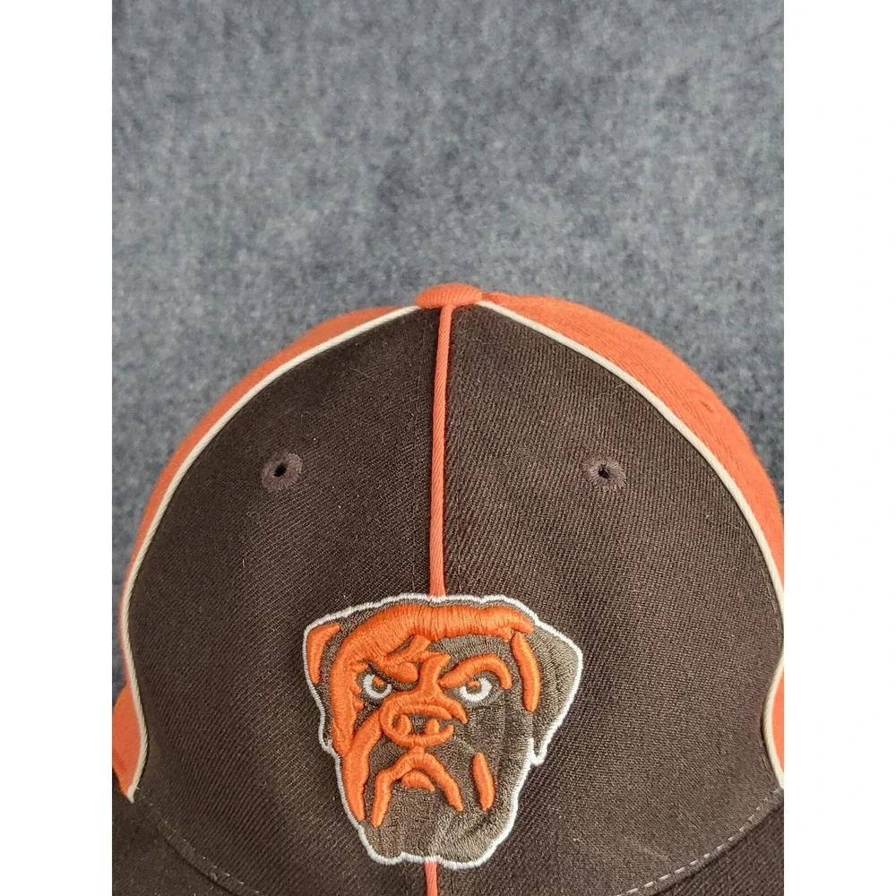 Cleveland Browns Reebok Fitted Hat‎ Sz 7 1/8 Vintage NFL Wool Cap Bulldog Logo